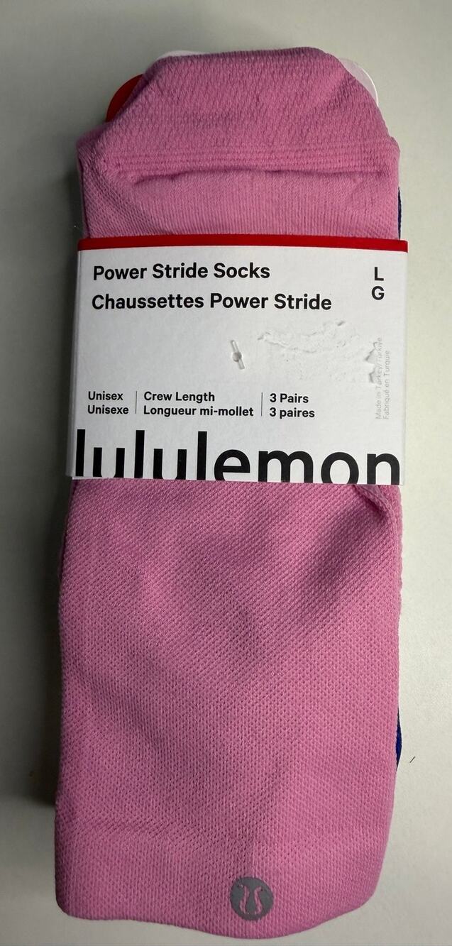 Lululemon Power Stride Socks - Pack of 3